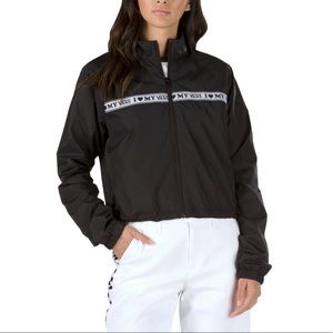 black vans windbreaker
